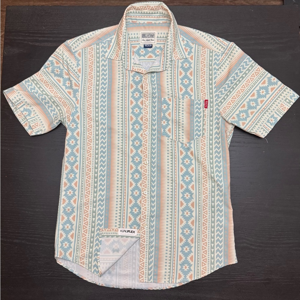 RSVLTS AZTEC PASTEL Multicolor Patterned Men's Shirt M